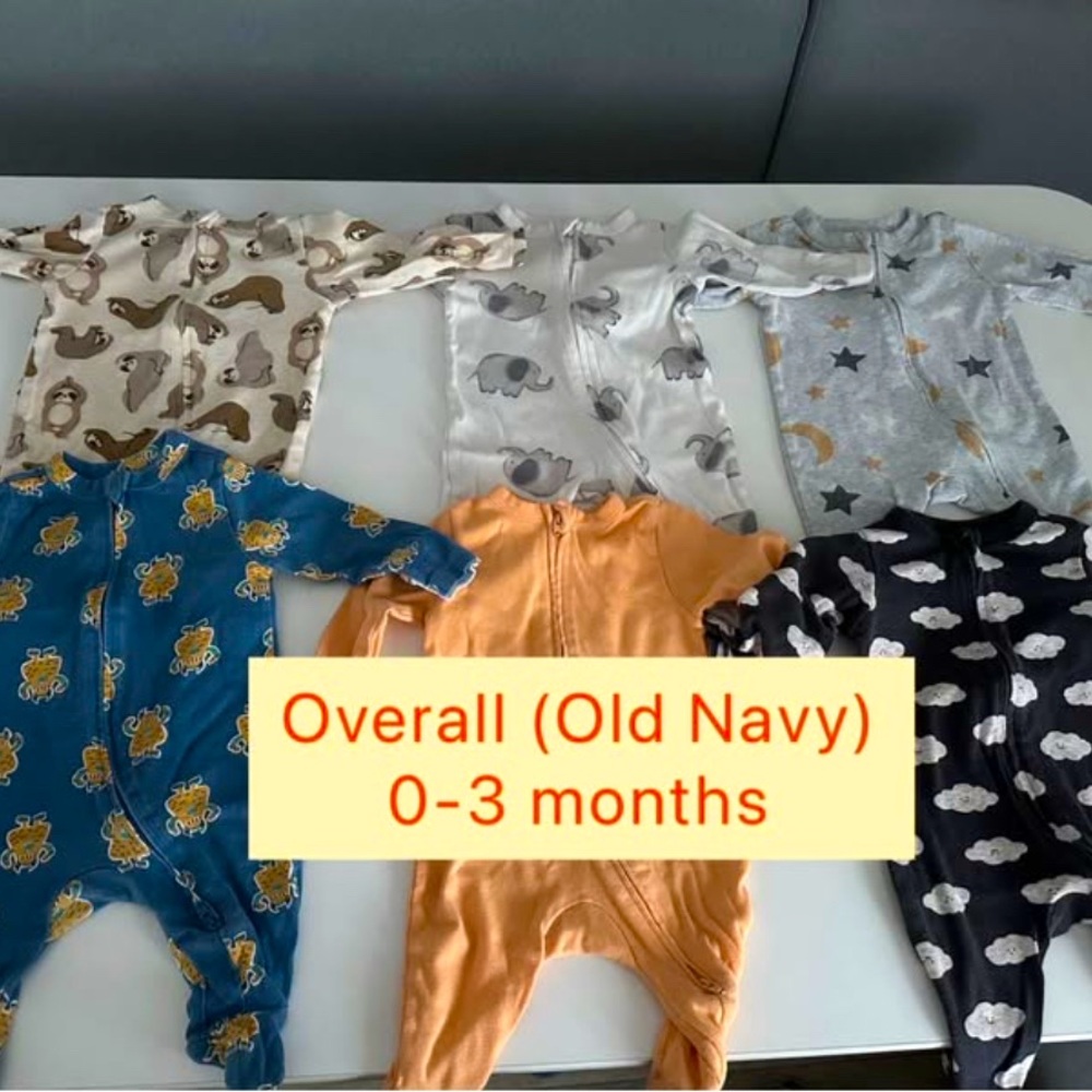 Old Navy Kids Matching Set - Blue, Orange, Gray, Cream